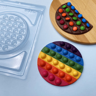 Forma De Chocolate - Forma Acetato Simples -  Pop It Redondo - BWB10267